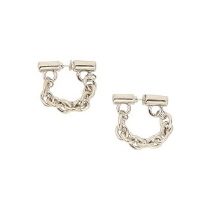 SOHI Women's The Chain Bar Hoop Earrings - 1 of 4