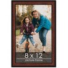 PosterPalooza | Photo Size Decor Brown Picture Frame - UV Acrylic, Foam Board Backing, Hanging Hardware - 2 of 4