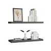 Vynxaria Ecco 31.5" Wide  Floating Shelves Set of 2, Shelves for Wall Decor for Bedroom, Bathroom Storage Shelves - 2 of 4