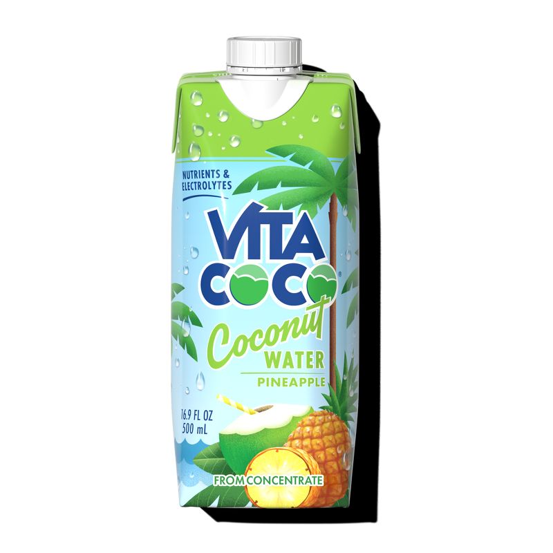 Vita Coco Pure Coconut Water Pineapple - 16.9 fl oz Carton, 1 of 4
