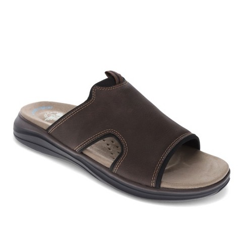 Dockers Mens Barlin Casual Slide Sandal Shoe, Dark Brown/black, Size 15 W :  Target