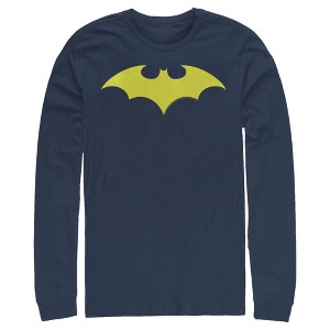 Men's Batman Winged Hero Symbol Long Sleeve Shirt - 1 of 3