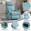 KWPZQEB Swivel Recliner Chair, Manual Recliner Chair with Heat & Massage, Comfortable Arms & Back, Rocker Chair, Single Sofa for Living Room - 4 of 4