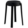 17 inch H Stackable Classroom Stools Plastic Stools Nesting Stools Colorful Round Stools 6 Pack - 2 of 4