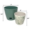 Self-Watering Indoor/Outdoor Plant Pot Set of 2 - 5" & 7" Round - 2 of 4