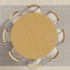 PexFix 60 in.H Solid Wood Round Dining Table Kitchen Table for 6-8 with Tabletop and Cylindrical Base for Living/Dining Room Coffee Office in Natural - 3 of 4