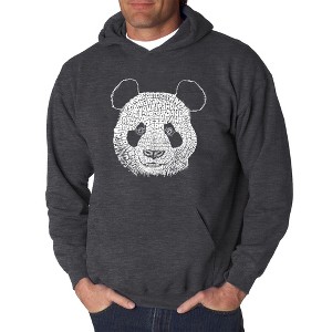 LA Pop Art Men's Word Art Hooded Sweatshirt - Panda - 1 of 4