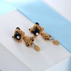 Brown Puppy 3D Dog Dangle Earrings for Girls Ginger Lyne Collection - image 4 of 4