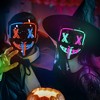 Mask, Halloween LED Mask, 2 Pcs, for Festival Cosplay,  Halloween Costume, Masquerade Parties - 2 of 4