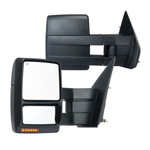 VEVOR Towing Mirrors, Left & Right Pair Set for 2004-2014 Ford F150, Power Heated with Signal Light & Puddle Light, Plane & Convex Glass - 1 of 4