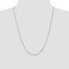 Black Bow Jewelry 1.3mm, 14K White Gold, Solid Baby Rope Chain Necklace - 2 of 4