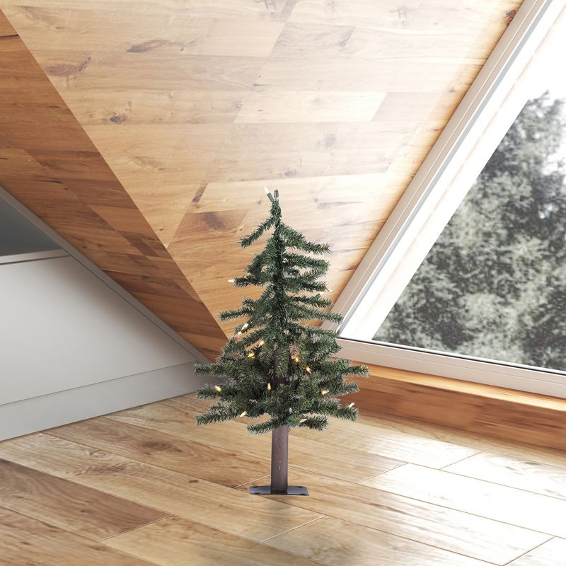 Vickerman Natural Alpine Artificial Christmas Tree, 4 of 5