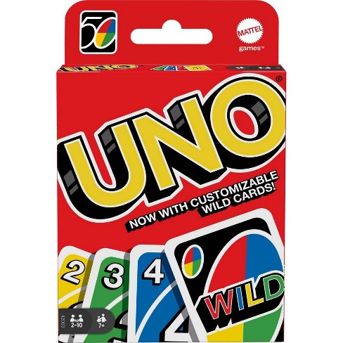 Mattel games Uno Nothin But Paper Family Card Game Multicolor