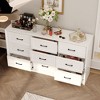 FUFU&GAGA Minimalist Wood - Grain 9 - Drawer Dresser Organizer: Anti-Tipping, Ample Storage–Organize with Style - 2 of 4
