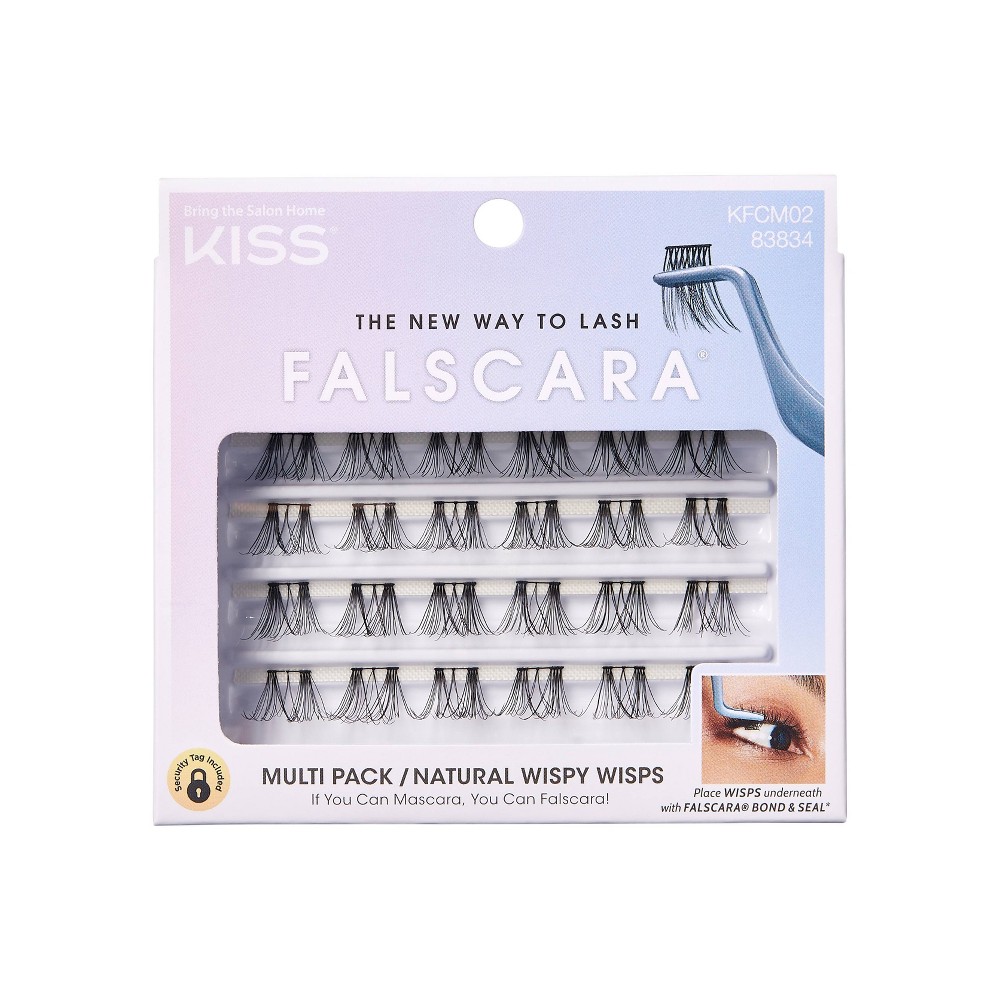 Photos - False Eyelashes KISS Products Falscara Natural Wispy False Eyelash Clusters Multipack - 24