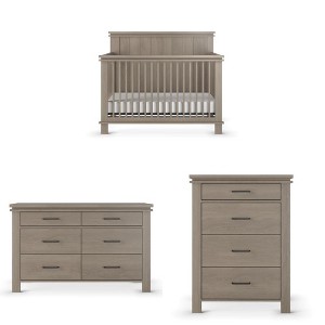 Child Craft Denman Crib, Dresser and Chest Nursery Set, 3-Piece, Includes 4-in-1 Convertible Crib, Dresser and Chest - 1 of 4