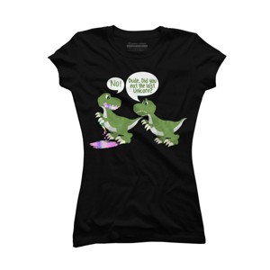 Junior's Design By Humans Dude, Did You Eat Last Unicorn By ZeusSE T-Shirt - 1 of 2