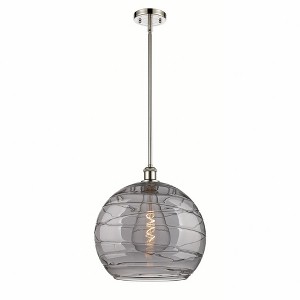 Athens Deco Swirl - 1 Light Pendant In Industrial Style-14.88 Inches Tall and 13.75 Inches Wide - 1 of 1