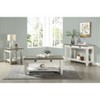 Vynxaria Casual Country End Table with Drawer, Rosy Brown & Antique White, 24" x 26" x 25"H, Model: Granby Collection - 2 of 4