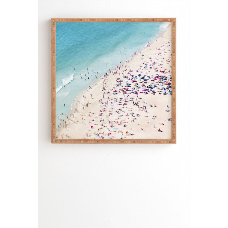 Ingrid Beddoes Beach Summer Landscape Framed Wall Art Blue - Deny Designs, 1 of 7