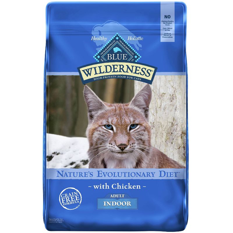 Blue Buffalo Wilderness High Protein Natural Adult Indoor Dry Cat Food with Chicken, 1 of 6