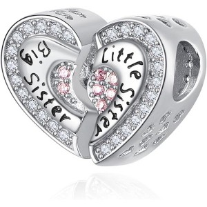 Sterling Silver Dangle Charm Beads for Women - DIY Pendants for Bracelets & Necklaces, Jewelry Gifts - 1 of 4