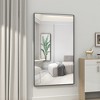 60”x36” Oversized Modern Rectangle Bathroom Mirror With Black Frame Decorative Large Wall Mirrors - 3 of 4