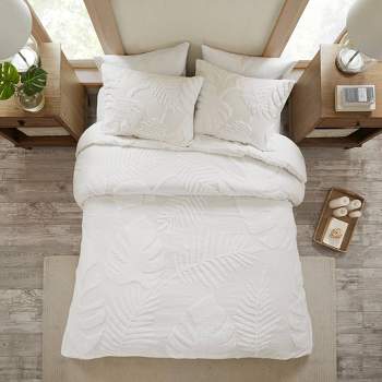 Ceiba Tufted Cotton Chenille Duvet Cover Set