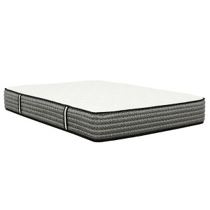 HomeStock Majestic 12 in. Pocket Coil Hybrid Mattress, Gray - 1 of 4