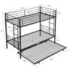 NicBex Twin Over Twin Bunk Bed,Metal Bunk Beds with Ladder,Bunk Bed Frame for Kids,Box Spring Not Required,Space-Saving and Noise-Free - 3 of 4
