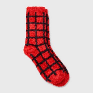 Women's Windowpane Plaid Cozy Crew Socks - Auden™ 4-10 - 1 of 3