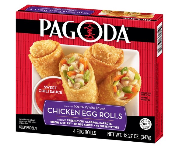 Pagoda White Meat Chicken Frozen Eggroll - 12.27oz