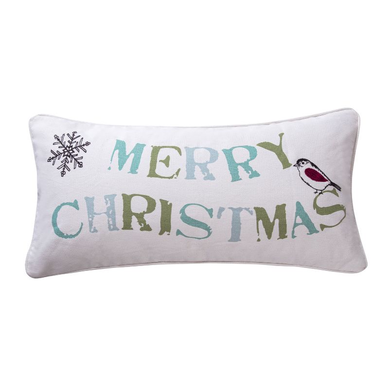 Holly Holiday Decorative Pillow Red - Levtex Home, 1 of 4