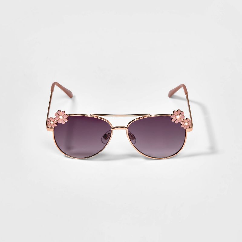 Girls' Daisy Aviator Sunglasses  - Cat & Jack™, 1 of 6
