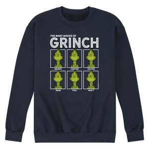 Men's - Dr. Seuss - The Grinch Many Moods Graphic Fleece Sweatshirt - 1 of 4