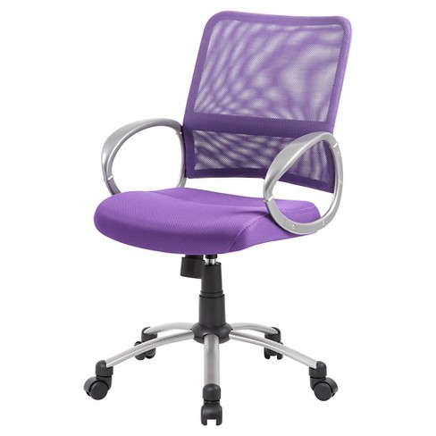 Boss Mesh Swivel Chair Purple Target, Purple Swivel Desk Chair