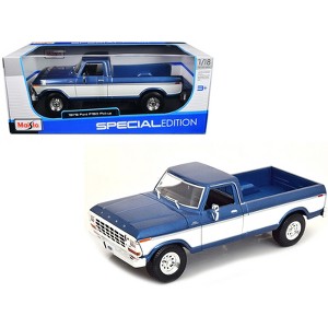 1979 Ford F-150 Ranger Pickup Truck Blue Metallic and Cream "Special Edition" 1/18 Diecast Model Car by Maisto - 1 of 4