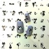 Wrapables Cat Nail Art Cat Water Nail Tattoos Cat Water Transfer Slide Tattoos Nail Decals, Cats (11 Designs/220 Nail Tattoos) - 3 of 4