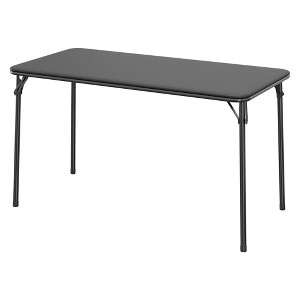 WhizMax Folding Table, Portable Folding Card Rectangle Table, PU Leather Upholstered Foldable Table, for Dining Room, Living Room, Office, Camping - 1 of 4