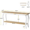 Tribesigns 70.87 Inches Extra Long Sofa Table with 2-Tier Storage - 3 of 4