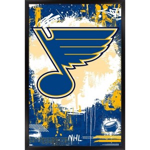 Trends International NHL St. Louis Blues - Maximalist Logo 23 Framed Wall Poster Prints - 1 of 4