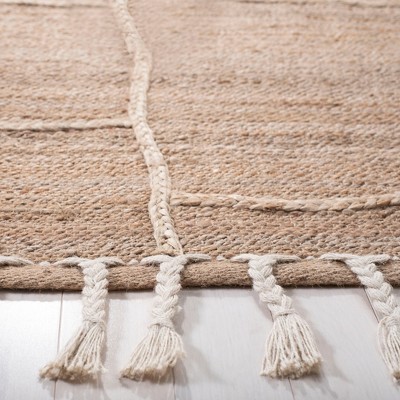 Handwoven Natural Fiber Rectangular Area Rug - 27" x 4"