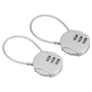 Unique Bargains Outdoor Waterproof 3-Digit Combination Lock with Wire Rope - 1 of 4