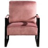 NicBex PU Leather/Microfiber/Velvet Accent Chair with Metal Frame,Mid Century Arm Chair with Cushion for Bedroom,Reading Room - 3 of 4