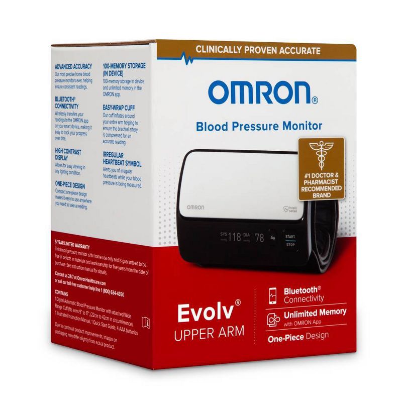 Omron Evolv Bluetooth Digital Blood Pressure Monitor, 4 of 6