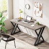 Okak Modern Large Executive Desk Office Computer Desk with Thick Metal Legs,Heavy Duty Business Conference Table for Office,Studio - 2 of 4