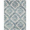 Hauteloom Oaklyn Teal Floral Diamonds Rug - 4 of 4