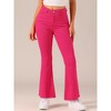 Allegra K Women's Vintage High Waist Stretch Denim Bell Bottoms Jean Pants - 3 of 4