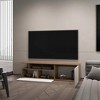 63.3" Particle Board TV Stand with Drop-Down Door and 3 Open Shelfs for Living Room and Bedroom - 2 of 4