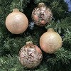 Glass Christmas Tree Ornaments - 67mm/2.63" [4 Pieces] Decorated Balls from Christmas by Krebs Seamless Hanging Holiday Decor - 4 of 4